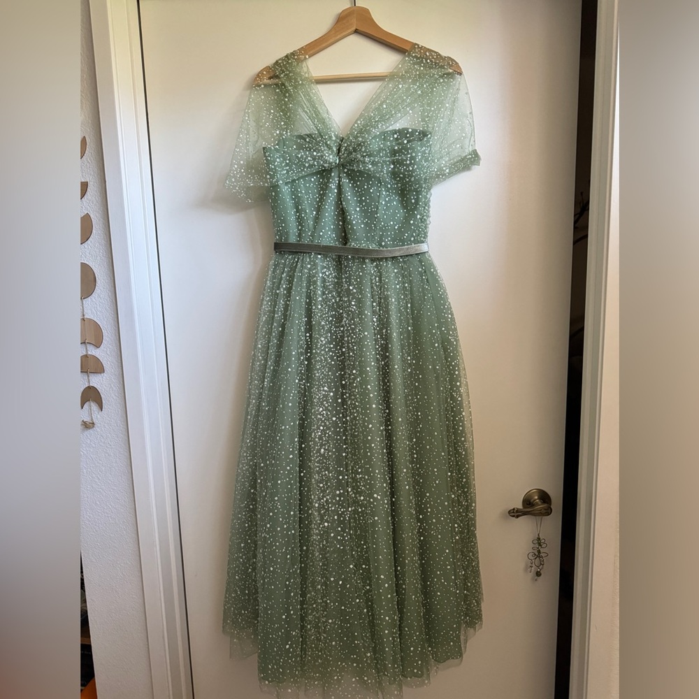 Teuta Matoshi Mint Frost Midi Dress - Picture 3 of 5